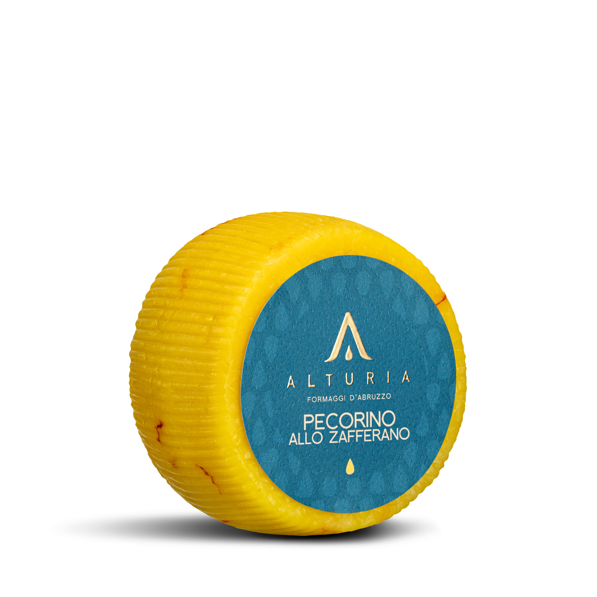 Pecorino allo zafferano Alturia, formaggio artigianale prodotto in Abruzzo